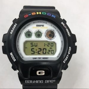 BAPE X GSHOCK CASIO WATCH DW-6900 LIMITED